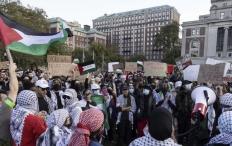مسيرة في طوكيو تضامنًا مع فلسطين تزامنا مع الذكرى الثالثة لحرب غزة
