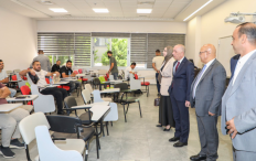 التميمي يتفقد سير امتحان مزاولة مهنة المساحة ويشكر الجامعة العربية الأمريكية لاستضافتها