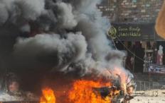 شهيد ومصابون بغارة إسرائيلية على مركبة بحي الشيخ رضوان في غزة