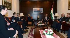 الرئيس يؤكد على استمرار المسعى الفلسطيني بالتوجه لمجلس الأمن لإنهاء الاحتلال