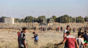 مواجهات بين الاحتلال والشبان على طول الحدود الشرقية لقطاع غزة