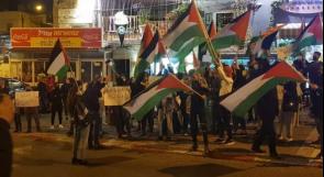حيفا: العشرات يتظاهرون ضد العنف والجريمة وتواطؤ شرطة الاحتلال