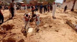 على مدار 5 أيام: انتشال نحو 392 جثمانا من مجمع ناصر الطبي بخان يونس