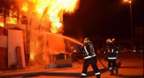إصابة 3 مواطنات في حريق منزل ببلدة الخضر