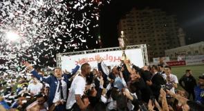 الوطنية موبايل والاتحاد الفلسطيني لكرة القدم يتوجان "العميد" بطل دوري المحترفين