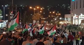 فيديو .. "غزة حتى العودة": تظاهرة فنية في حيفا ومظاهرة غاضبة في ام الفحم