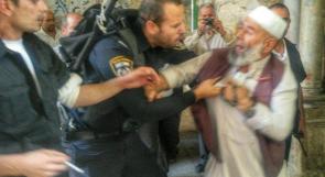 قوات الاحتلال تعتقل مسنا من الأقصى ومستوطنون يعتدون على المرابطات
