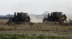 دبابات الاحتلال تدمر أراض زراعية في طوباس بحجة التدريب العسكري
