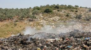 حرق المكبات العشوائية في رام الله سموم تهدد صحة السكان وتلوث الهواء والأراضي
