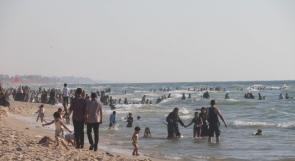 خاص لـ"وطن": بالفيديو.. المنقذون على شاطئ بحر غزة.. تأهب مستمر