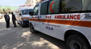 اصابة 4 مواطنين في حادث سير بالمنطقة الوسطى من قطاع غزة