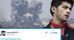تهديدات لللفنان الانجليزي " زين مالك" بالقتل بعد تغريدة عن " فلسطين حرة "