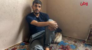 طارق عابد.. جريح نازح وأبٌ لأربعة أطفال لا يستطيع إعالة أسرته