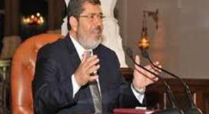 مرسي :حقوق الفلسطينيين غير قابلة للتصرف، وندعم الشعب السوري في التخلص من "النظام القمعي"
