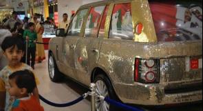 بالصور ...سيارات من الذهب والالماس في دبي