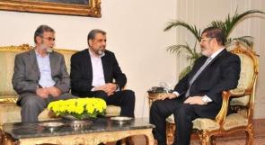 مرسي وشلّح يبحثان آليات الوصول إلى تهدئة حامية للشعب الفلسطيني