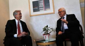 الرئيس عباس يبحث مع بيرنز الدولة غير العضو
