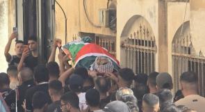 تشييع جثمان الشهيد الفتى جاد الله جاد الله في مخيم الفارعة جنوب طوباس