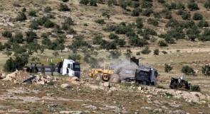 الاحتلال يهدم منشآت زراعية في قرية معاوية بالداخل المحتل