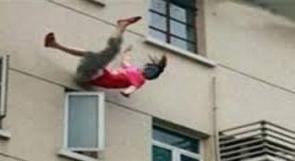 بالفيديو ... لبناني يصور لحظة انتحار زوجته من الطابق الثامن