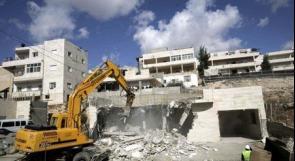 الاحتلال ينفذ مخطط تطهير عرقي في القدس عبر الهدم والاستيطان