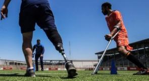 بتر الأطراف لا ينقص حلم الكرة في غزة