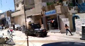 بالفيديو ... شبان من شعفاط يتصدون لدوريات الاحتلال
