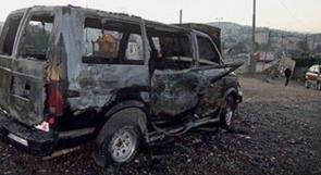 مستوطنون يحرقون مركبتين لفلسطينييْن في قرية 'النين'
