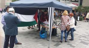 وقفة تضامنية مع الشعب الفلسطيني في وسط مدينة هانوفر الالمانية