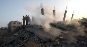 بالفيديو .. سقوط منزل بالشجاعية من 6 طوابق بعد شهرين من الحرب على غزة