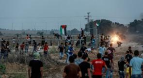 إصابات في مواجهات مع الاحتلال على حدود غزة