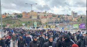 تظاهرة احتجاجية في قلنسوة بالداخل المحتل ضد الجريمة وتواطؤ الشرطة