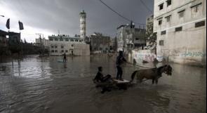 إصابات جراء العاصفة الجوية في غزة