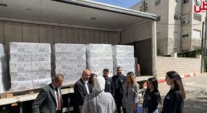 ضمن تدخلاته الإغاثية.. البنك الوطني يوزّع 60 طن من الطرود الغذائية في رام الله وجميع محافظات الوطن