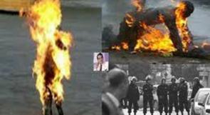على طريقة بوعزيزي.. بائع خضار سعودي يحرق نفسه