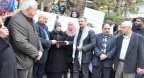 إعتصام تضامني مع الاسرى الفلسطينيين في مدينة صور