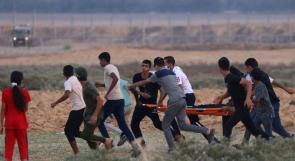 إصابات إثر قمع الاحتلال مسيرات سلمية شرق غزة