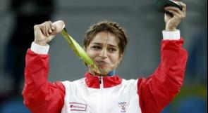 التونسية مروى العمري اول مصارعة عربية تحرز ميدالية اولمبية