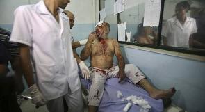 بالصور .... اصابة 17 مواطنا وقصف 5 منازل حصيلة العدوان على قطاع غزة