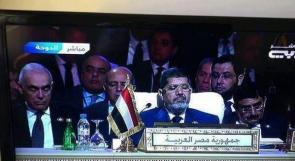 الرئيس محمد مرسي ينام في القمة العربية