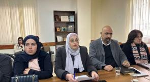 حلقة دراسية بعنوان: ممارسات الاحتلال القمعية بحق النساء والفتيات الفلسطينيات وانتهاكاته لأجندة المرأة والسلام والامن