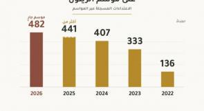 هيئة الجدار والاستيطان: تصاعد اعتداءات المستوطنين على موسم الزيتون