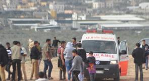 اصابة 3 مسعفين بالاختناق باستهداف الاحتلال سيارة إسعاف شرق غزة