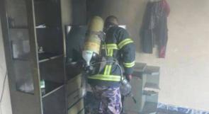 الدفاع المدني يخمد حريق منزل في بلدة بيتا جنوب نابلس