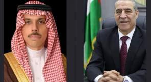 الشيخ يبحث آخر التطورات مع وزير الخارجية السعودي