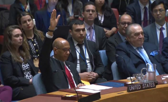 "فيتو" أميركي يمنع دولة فلسطين من الحصول على العضوية الكاملة في الأمم المتحدة