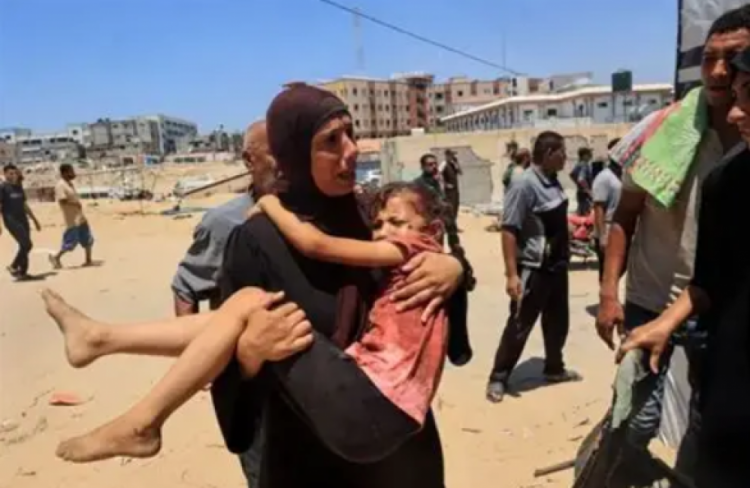 12 مصابا في غارة للاحتلال غرب خان يونس