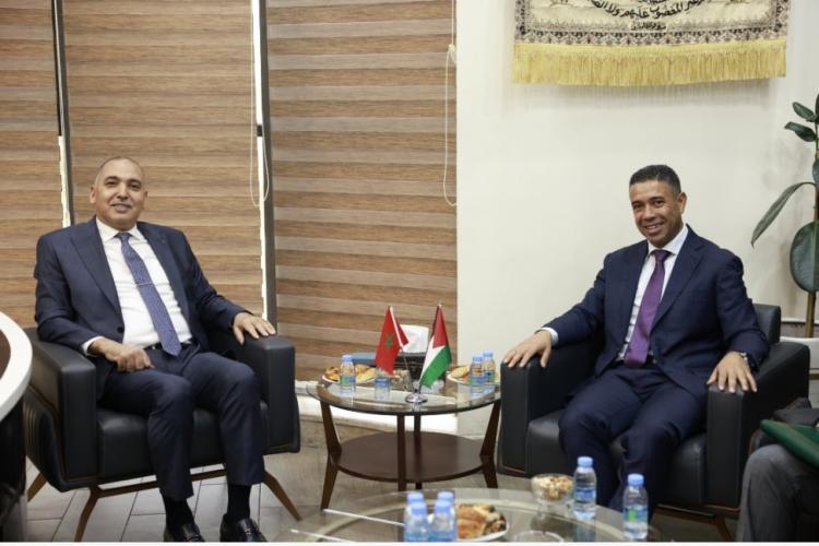 شركة "النبالي والفارس" تستقبل سفير المغرب لدى فلسطين في زيارة رسمية