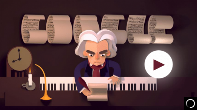 "جوجل" يحتفل بالذكرى الـ245 لميلاد عازف البيانو بيتهوفن