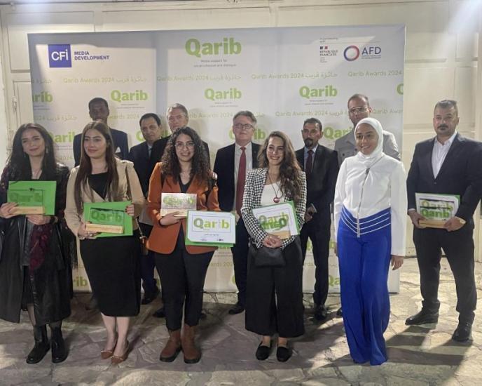 الاعلان عن نتائج مسابقة قريب لانتاج القصص والتحقيقات التلفزيونية في اربع دول عربية الاعلان عن نتائج مسابقة قريب لانتاج القصص والتحقيقات التلفزيونية في اربع دول عربية